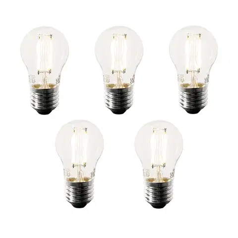 LED osvetlenie Sada 5 inteligentných LED žiaroviek E27 P45 4,5 W 470 lm 1800-4000K