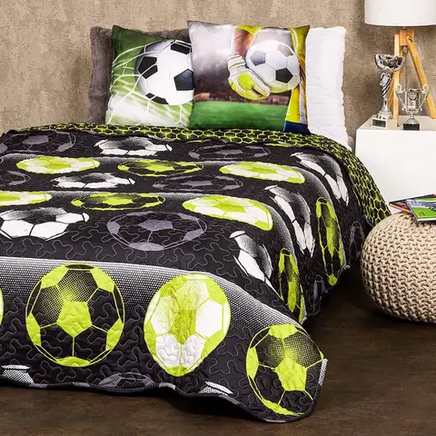 Prikrývky 4Home Prehoz na posteľ Football, 140 x 220 cm