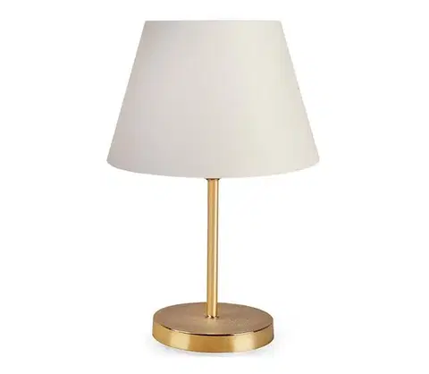 Lampy  Stolná lampa AYD 1xE27/60W/230V biela/zlatá 780SGN1801