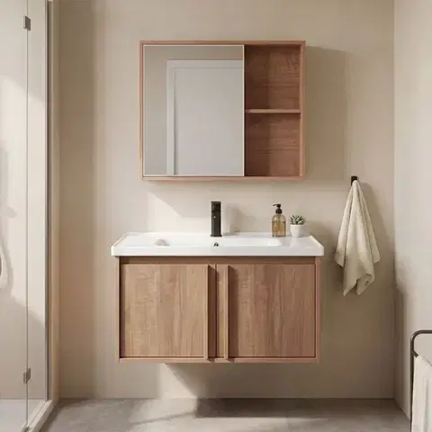 Kúpeľňový nábytok REA - Súprava kúpeľňového nábytku s umývadlom Gama T25023 HHL 70CM REA-M0209