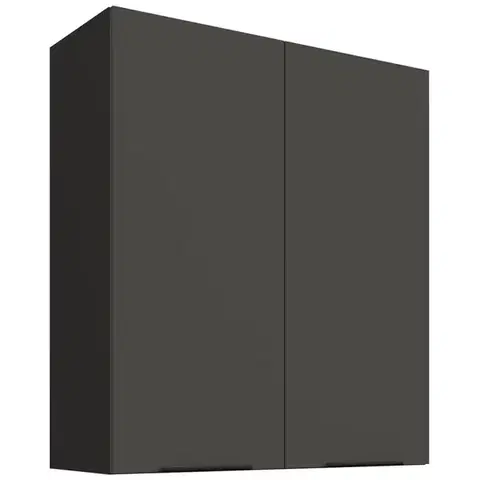Kuchynské skrinky visiace Kuchynská skrinka Aria-GR/BL anti fingerprint 80G-90 2F