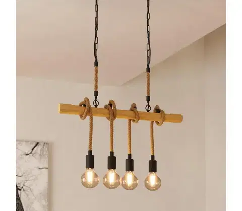 Svietidlá Eglo 43318 - Závesný luster YOUNGSTOWN 4xE27/40W/230V 43318