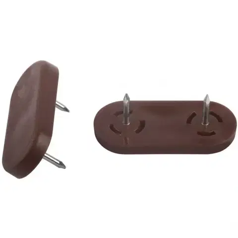 Príslušenstvo k nábytku Nabíjacie plastové podložky hnedé 45x20 mm