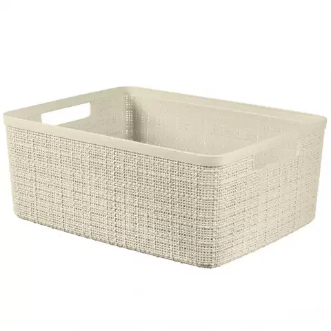 Kúpeľňové doplnky Košík M Jute 245371 krémový 12l