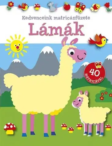 Nalepovačky, vystrihovačky, skladačky Kedvenceink matricásfüzete - Lámák