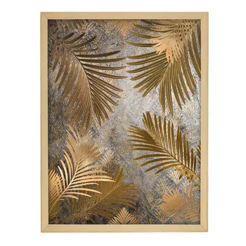 Obrazy Obraz Golden Leaves 30x40cm gold