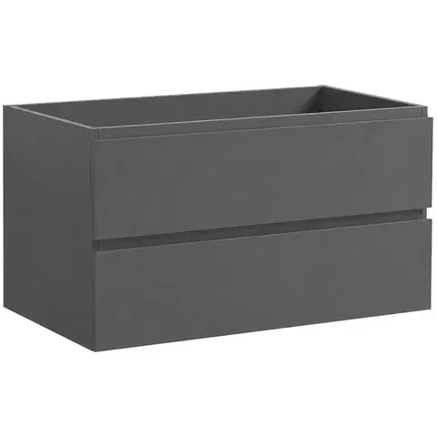 Kúpeľňový nábytok CERANO - Kúpeľňová skrinka pod umývadlo Carole - antracitová - 99x48x45 CER-692782