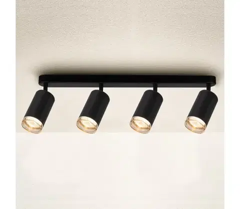 Svietidlá BRILAGI - Kúpeľňové bodové svietidlo SELE 4xGU10/30W/230V IP44 čierna WO-T5-B-OEM