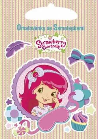 Nalepovačky, vystrihovačky, skladačky Omalovánky se samolepkami: Strawberry Shortcake