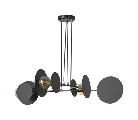 Svietidlá EMIBIG Luster na lanku IDEA 4xE27/15W/230V čierna 792/4