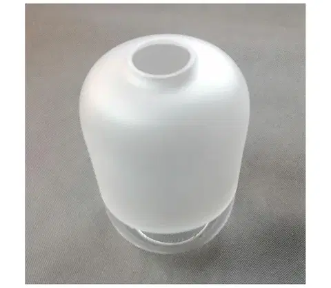 Lampy  Náhradné sklo na luster MARCO E27, priemer 14 cm, číre/biele 7778