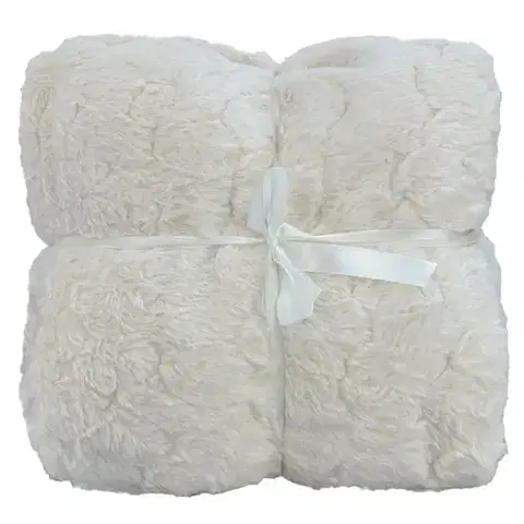Ozdobné prikrývky Deka KX230/084 170x220 cm krémová