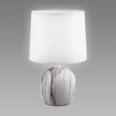 Lampy do obývačky Stolná lampa ATENA E14 C biela 04055 LB1