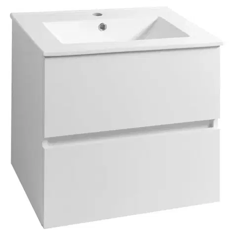 Kúpeľňový nábytok AQUALINE - PANEDA umývadlová skrinka 59,5x55x45,2cm, biela PN260