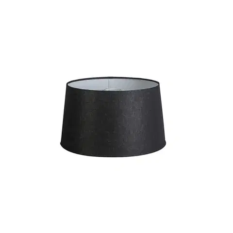 Tienidlo na lampu Ľanové tienidlo čierne 35 cm