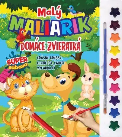 Nalepovačky, vystrihovačky, skladačky Malý maliarik Domáce zvieratká