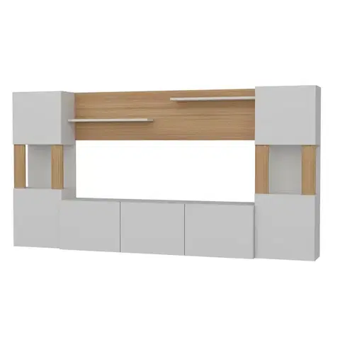 Konferenčné stolíky Televízna stena Lore White and Teak