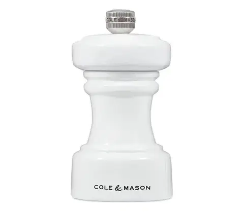 Mlynčeky Cole&Mason Cole&amp;Mason - Mlynček na korenie HOXTON 10,4 cm buk/lesklá biela H233064