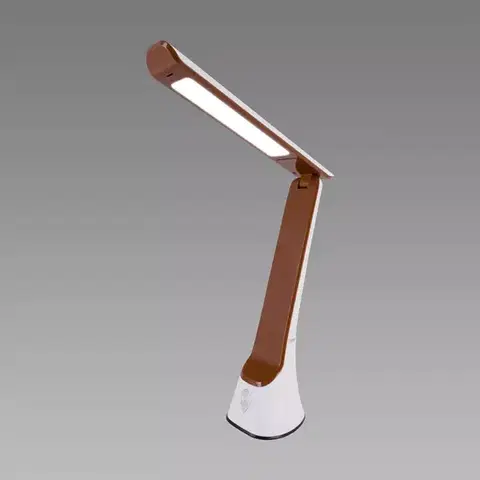 Moderné lampy Lampa Gibon LED biela/hnedá 04002 LB1