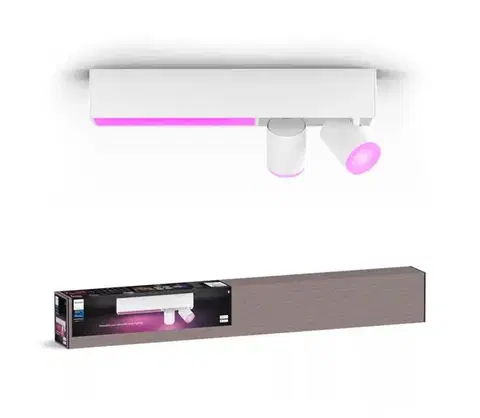 Svietidlá Philips-LED RGBW Stmievateľné bodové svietidlo Hue CENTRIS 2xGU10/4,2W+ LED/11W 8720169318373
