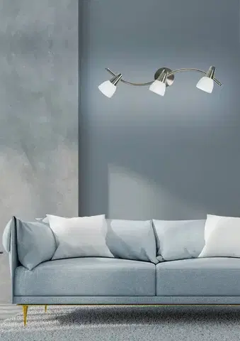 Nástenné svetlá Nástenná lampa 3X40W G9 nikel chróm biela SELIA