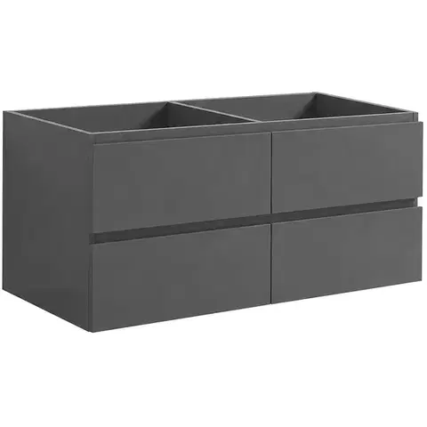 Kúpeľňový nábytok CERANO - Koupelnová skříňka pod umyvadlo Carole - antracitová - 158x48x45  CER-974967