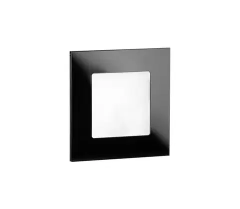 LED osvetlenie LDST AN-01-CB-BZ9 - LED schodiskové svietidlo ANGEL 9xLED/1,2W/230V lesklá čierna AN-01-CB-BZ9