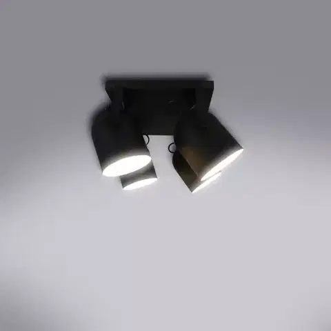 Moderné lampy do obývačky Luster Spectra black 2612 LS4