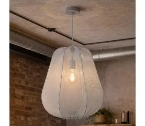 Svietidlá BRILAGI - LED luster na lanku ARVEN 1xE27/8W/230V priemer 37 cm sivá 8590828052678
