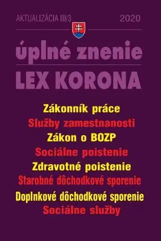 Dane, účtovníctvo Aktualizácia III/3 2020 - LEX-KORONA