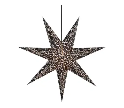 Vianočné dekorácie Markslöjd 704877 - Vianočná dekorácia KARLA 1xE14/25W/230V čierna 75 cm 704877