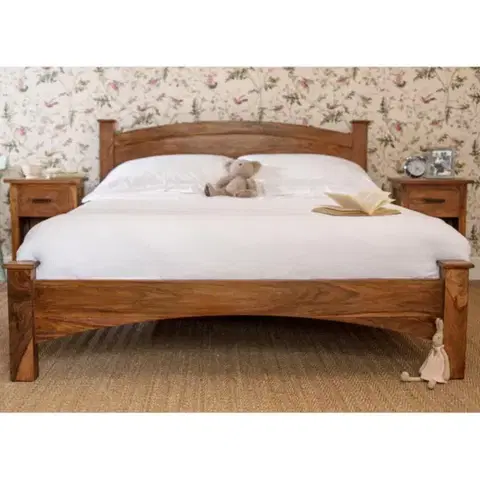 Postele Posteľ Rami 180x200 indický masív palisander