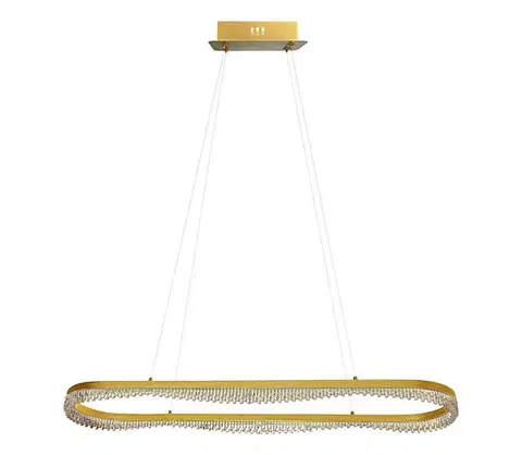 Svietidlá  LED luster na lanku LED/45W/230V zlatý ML1868