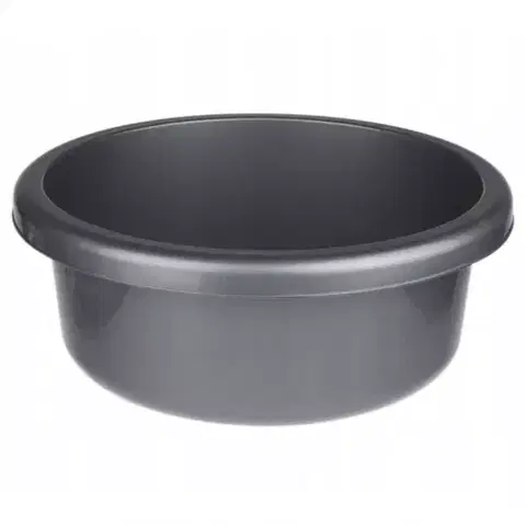 Kúpeľňové doplnky Miska okrúhla classic 6,2l striebro