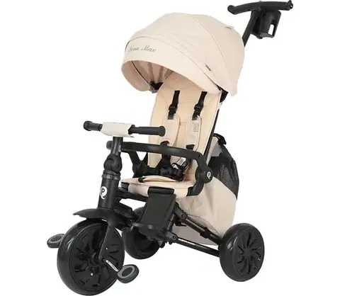 Trojkolky QPlay - Detská trojkolka 5 v 1 NOVA MAX béžová S703_Beige