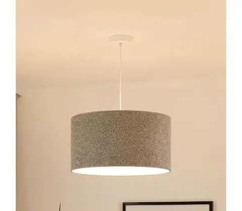 Svietidlá BRILAGI - Luster na lanku BOUCLE ROLLER 1xE27/15W/230V pr. 45 cm šedá 608657