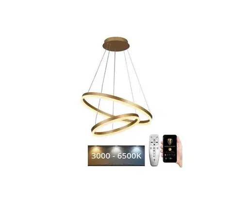 Svietidlá  LED Stmievateľný luster na lanku LED/70W/230V 3000-6500K + diaľkové ovládanie J4310/G