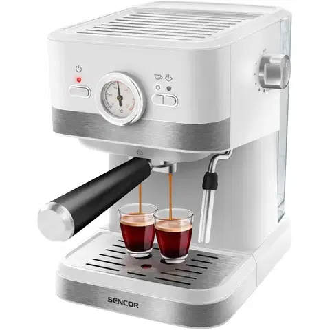 Automatické kávovary Sencor SES 1720WH espresso kávovar, biela