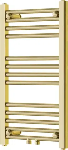 Radiátory do kúpeľne MEXEN - Mars vykurovací rebrík/radiátor 700 x 400 mm, 188 W, zlatý W110-0700-400-00-50