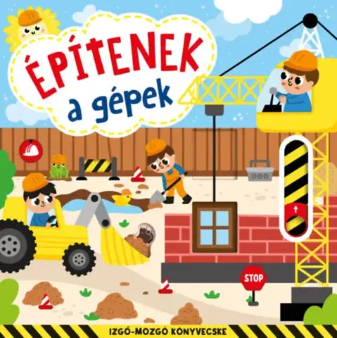 Leporelá, krabičky, puzzle knihy Építenek a gépek