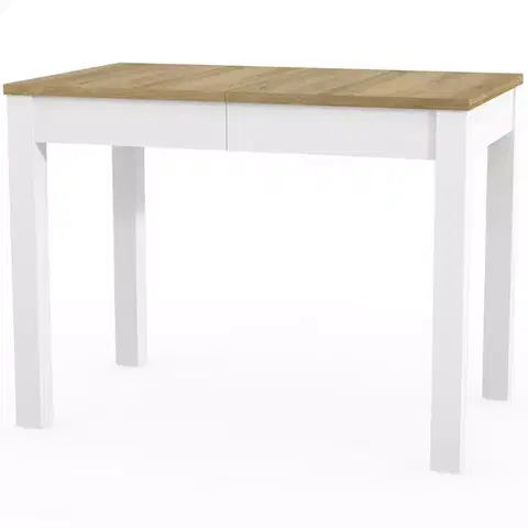 Jedálenské stoly Skladací stôl Orion 03 100/160x60cm dub riviera/biela