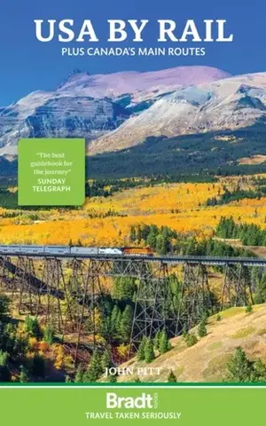 Geografia, mapy, sprievodcovia USA by Rail - Johny Pitts