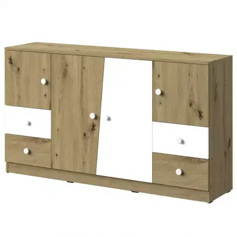 Komody do detskej izby Komoda Nero 06 160 – Biely Mat