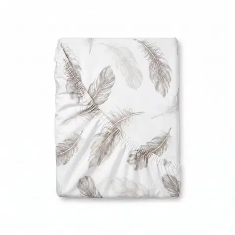 Plachty Kvalitex Bavlnené napínacie prestieradlo Shelby,biele, 200 x 200 cm, 200 x 200 cm