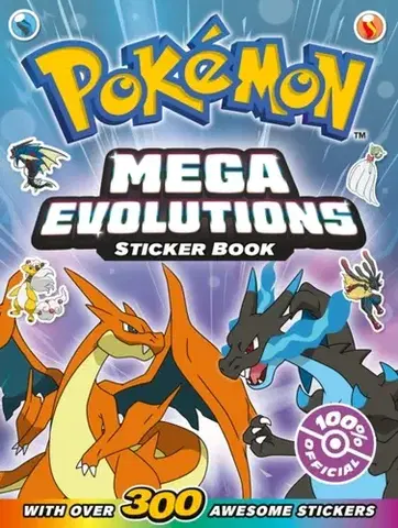 Nalepovačky, vystrihovačky, skladačky Pokemon Mega Evolutions Sticker Book - Pokémon