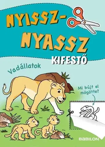 Nalepovačky, vystrihovačky, skladačky Nyissz-nyassz kifestő - Vadállatok