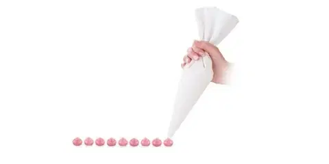Dekorácie na tortu Kinekus Vrecko zdob. DELÍCIA 35cm plátenné