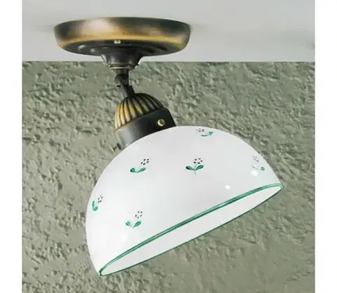 Svietidlá Kolarz 731.10.20 - Prisadený luster NONNA 1xE27/75W/230V pr. 20 cm zelená 731.10.20