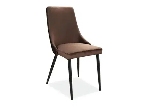 Jedálenské zostavy Jedálenská stolička PIANO B VELVET Signal
