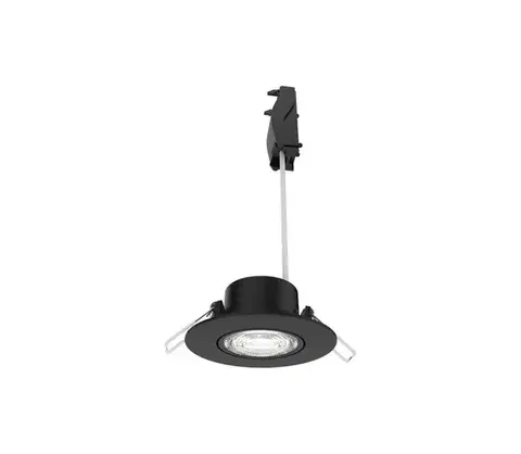 Svietidlá Philips -LED Stmievateľné podhľadové svietidlo CILANTRO LED/5W/230V 2700K čierne 872110303797800